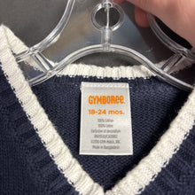 Load image into Gallery viewer, boys gymboree blu/wht sweater vest
