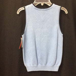 boys gymboree blu /grn sweater vest