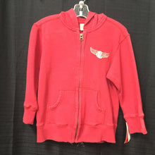 Load image into Gallery viewer, boys crazy 8 red hooded zip swtshrt

