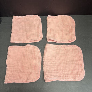 4pk Muslin Burp Cloths (Cute Castle)