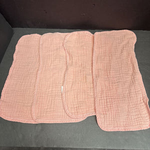 4pk Muslin Burp Cloths (Cute Castle)