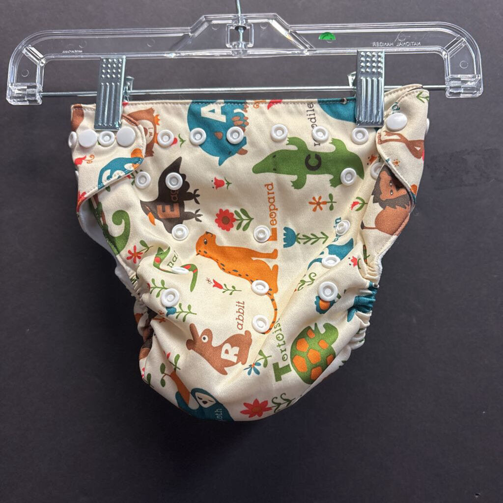 ABC Animals Cloth Diaper Cover
