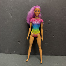 Load image into Gallery viewer, African American Doll in Mermaid Swimsuit
