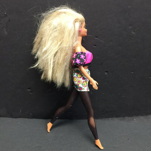 Doll w/Sparkly Legs in Top & Skirt 1976 Vintage Collectible