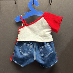 2pc Sparkly Tie Up Outfit