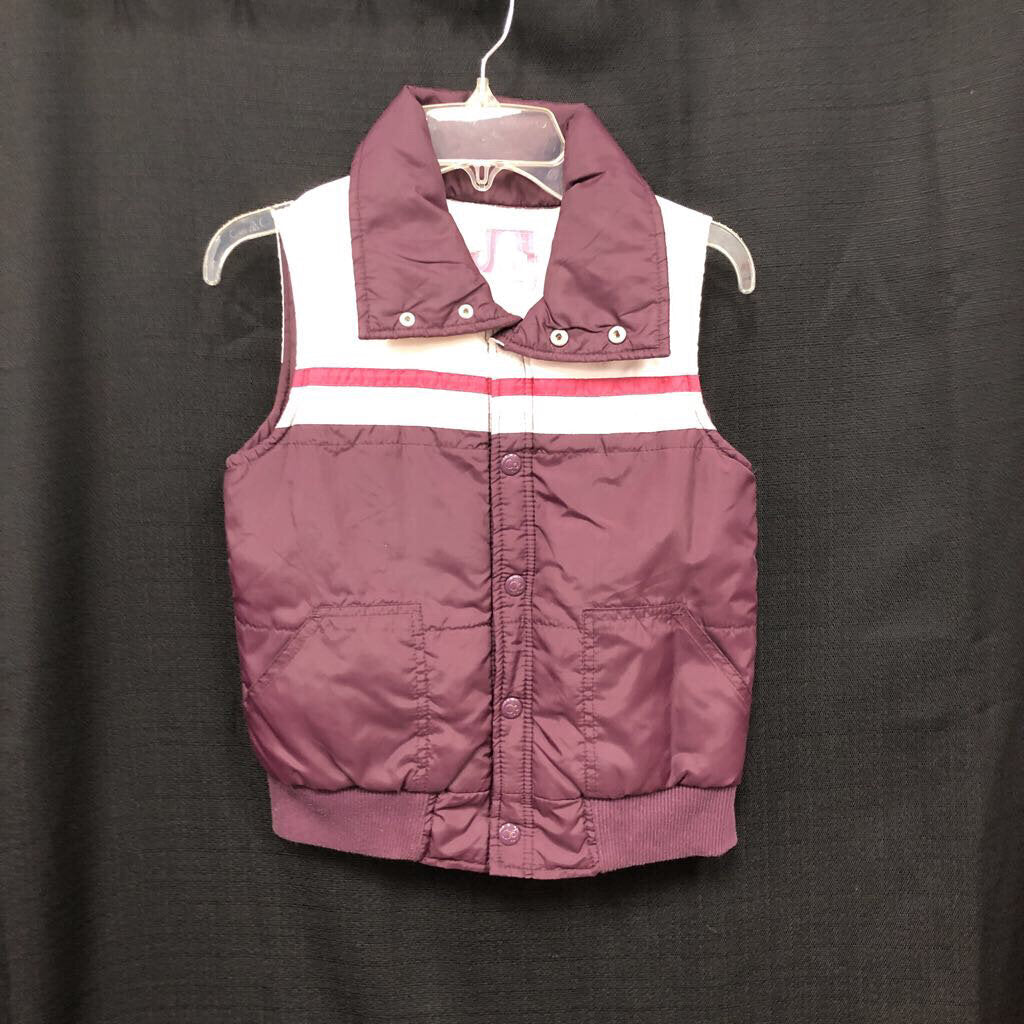 op prpl/wht vest jacket sz.7/8