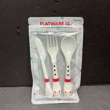Load image into Gallery viewer, 3pc Snowman Christmas Flatware Set (NEW)
