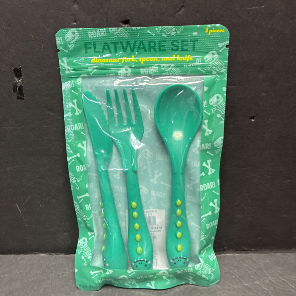 3pc Dinosaur Flatware Set (NEW)
