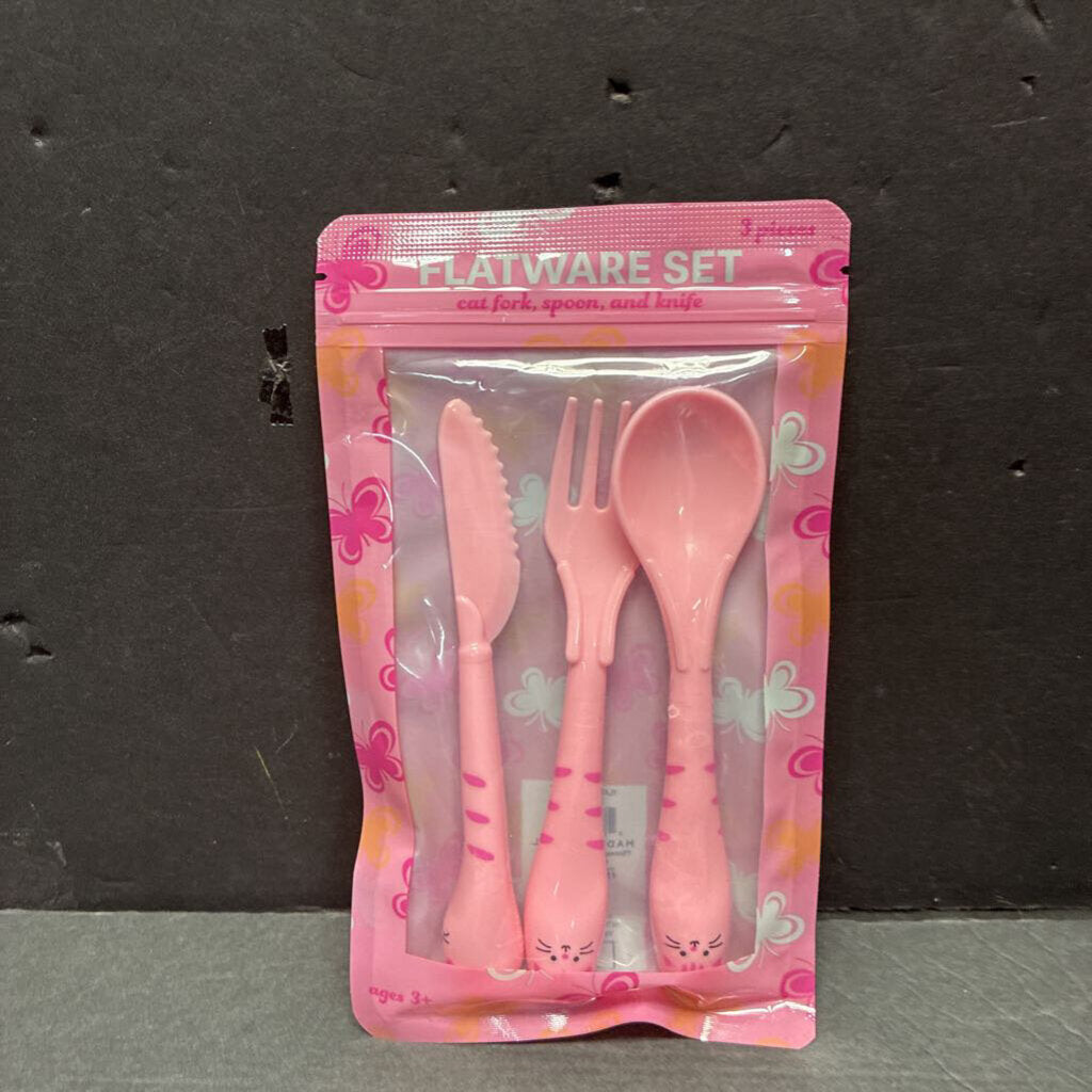 3pc Cat Flatware Set (NEW)