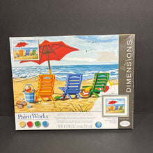 Load image into Gallery viewer, Paint by Numbers Beach Chair Trio (NEW) (Dimensions)

