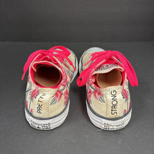 Load image into Gallery viewer, Girls &quot;Pretty Strong&quot; Flower Low Top Sneakers
