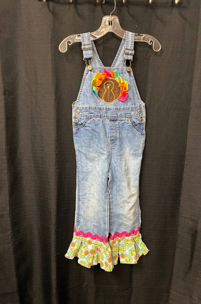 Denim Thanksgiving Overalls