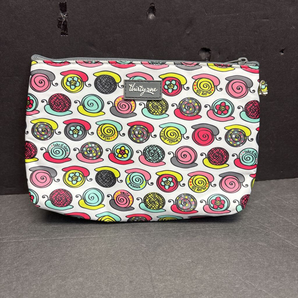 Take it Slow Snail Thermal Mini Zipper Pouch Bag