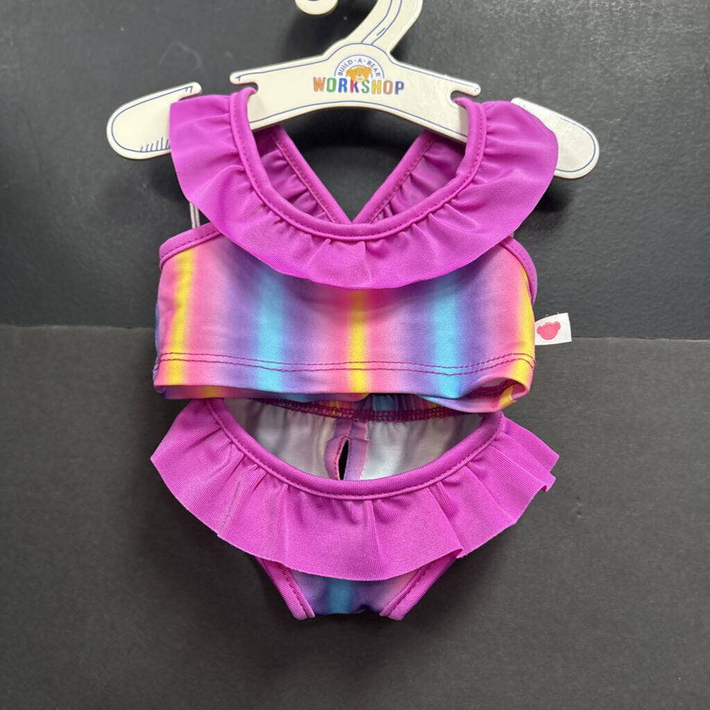 2pc Rainbow Swimwear
