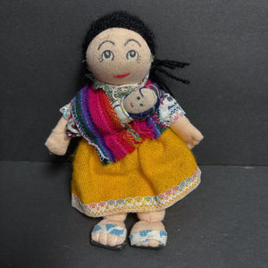 Peruvian Cloth Doll w/Baby