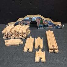 Load image into Gallery viewer, Wooden Train Tracks &amp; Ramps Set
