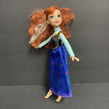 Load image into Gallery viewer, Anna Doll w/White Hair Stripe Disney
