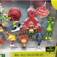 Load image into Gallery viewer, 10pc Who-Ville Christmas Figures Collection Set (NEW)
