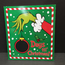 Load image into Gallery viewer, &quot;Days til&#39; Christmas&quot; Grinch Countdown Chalkboard Sign
