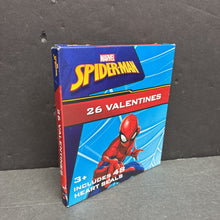 Load image into Gallery viewer, 26pk Spiderman Valentine&#39;s Day Cards (NEW)
