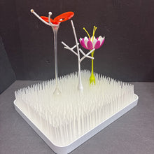 Load image into Gallery viewer, Grass Baby Bottle Drying Rack w/4 Accessories
