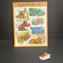 Load image into Gallery viewer, 25pc Construction Vehicles Picture Puzzle
