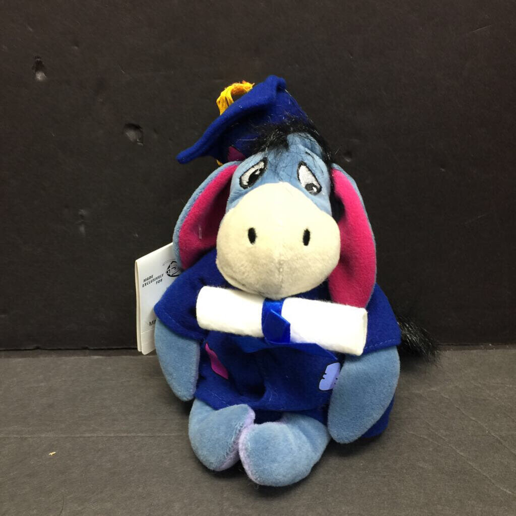 Disney Store Mini Bean Bag Graduation Eeyore Plush (NEW)