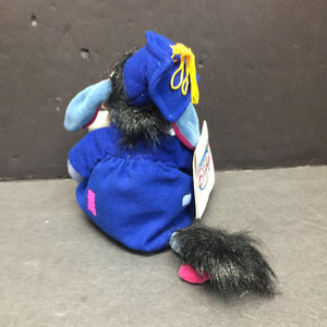 Disney Store Mini Bean Bag Graduation Eeyore Plush (NEW)