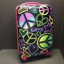 Load image into Gallery viewer, &quot;Peace&quot; Rolling Travel Hard Shell Suitcase Bag
