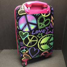 Load image into Gallery viewer, &quot;Peace&quot; Rolling Travel Hard Shell Suitcase Bag
