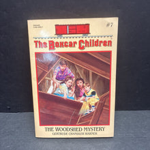 Load image into Gallery viewer, The Woodshed Mystery (Gertrude Chandler Warner) (The Boxcar Children) (Scholastic Old Cover) -series paperback
