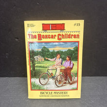 Load image into Gallery viewer, Bicycle Mystery (Gertrude Chandler Warner) (The Boxcar Children) (Albert Whitman &amp; Company Old Cover) -series paperback
