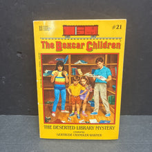 Load image into Gallery viewer, The Deserted Library Mystery (Gertrude Chandler Warner) (The Boxcar Children) (Albert Whitman &amp; Company Old Cover) -series paperback
