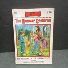 Load image into Gallery viewer, The Mystery of the Mixed-Up Zoo (Gertrude Chandler Warner) (The Boxcar Children) (Scholastic Old Cover) -series paperback
