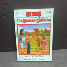 Load image into Gallery viewer, The Mystery Horse (Gertrude Chandler Warner) (The Boxcar Children) (Albert Whitman &amp; Company Old Cover) -series paperback
