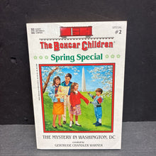 Load image into Gallery viewer, The Mystery in Washington, DC (Gertrude Chandler Warner) (The Boxcar Children: Spring Special #2) (Albert Whitman &amp; Company Old Cover) -series paperback
