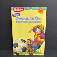 Load image into Gallery viewer, More Poems to Go, Read Them Anywhere! (Highlights) -poetry reader paperback
