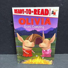Load image into Gallery viewer, Olivia Goes Camping (Ready to Read Level 1) (Alex Harvey) -character reader paperback
