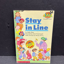 Load image into Gallery viewer, Stay in Line (Hello Math Level 2) (Teddy Slater) -educational reader paperback
