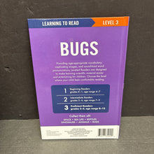 Load image into Gallery viewer, Bugs (Learning to Read Level 3) (Insects) -educational reader hardcover

