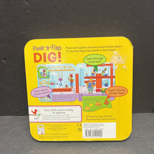 Load image into Gallery viewer, Dig! (Jaye Garnett) (Peek-a-Flap / Lift-The-Flap) -board
