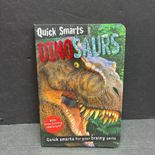 Load image into Gallery viewer, Dinosaurs (Quick Smarts) (Nick Page) -educational paperback
