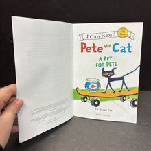 Load image into Gallery viewer, A Pet for Pete (My First I Can Read) (Pete the Cat) (James Dean) -character reader paperback
