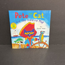 Load image into Gallery viewer, Pete the Cat and the Treasure Map (James Dean) -character paperback
