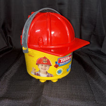 Load image into Gallery viewer, Mighty Builders Fire Hat Blocks Bucket
