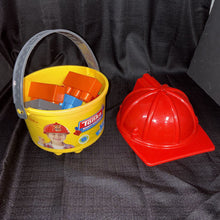 Load image into Gallery viewer, Mighty Builders Fire Hat Blocks Bucket
