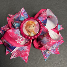 Load image into Gallery viewer, Anna Bowknot Bottlecap Hairbow Clip
