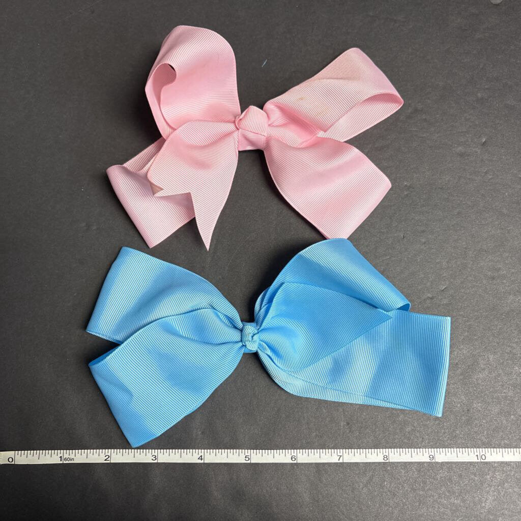 2pk Solid Hairbow Clips