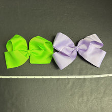 Load image into Gallery viewer, 2pk Solid Hairbow Clips
