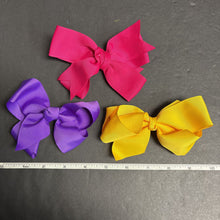 Load image into Gallery viewer, 3pk Solid Hairbow Clips
